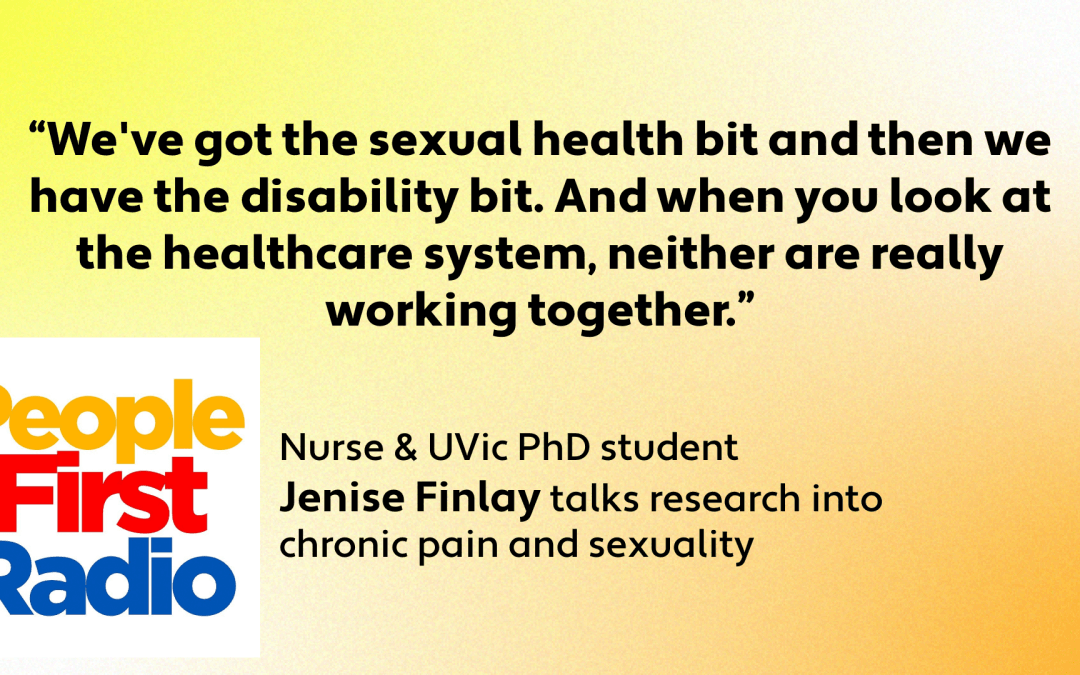 Nurse, UVic PhD student looking at chronic pain and sexuality