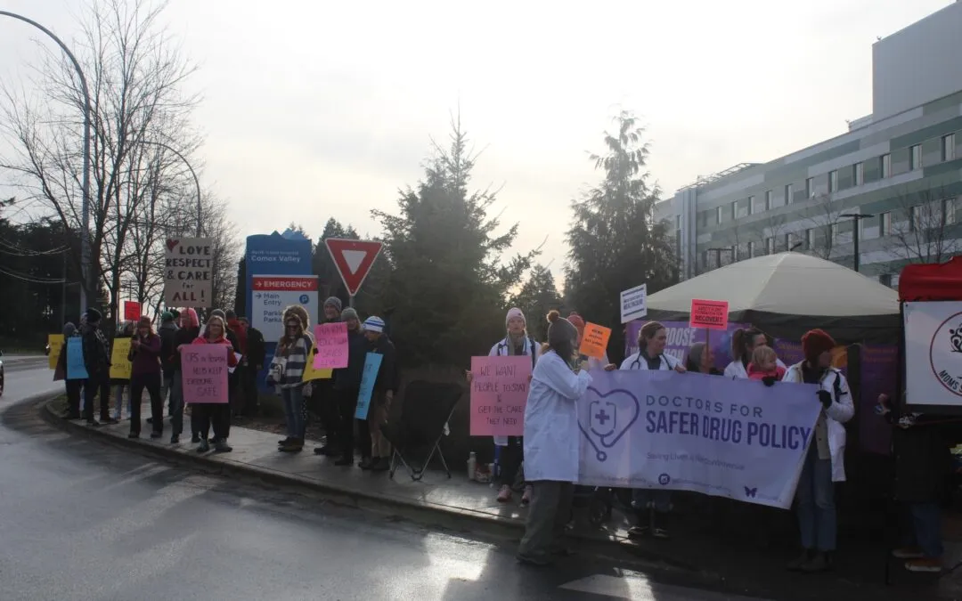 Stories from an unsanctioned overdose prevention site launch in the Comox Valley